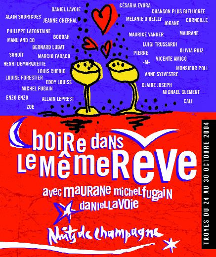 Affiche des Nuits de Champagne 2004