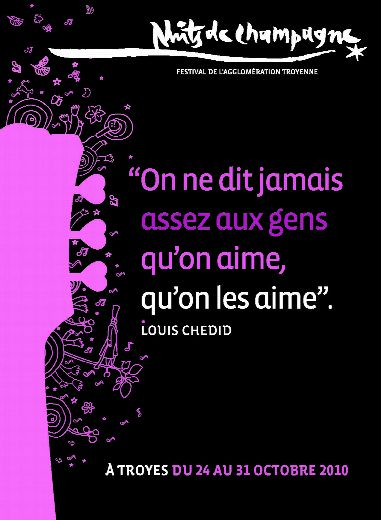 Affiche des Nuits de Champagne 2010