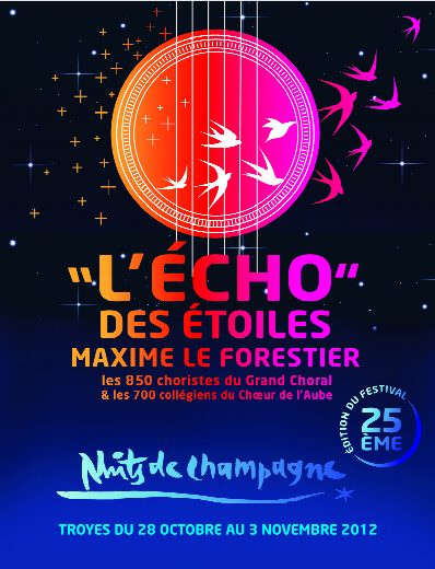 Affiche des Nuits de Champagne 2012