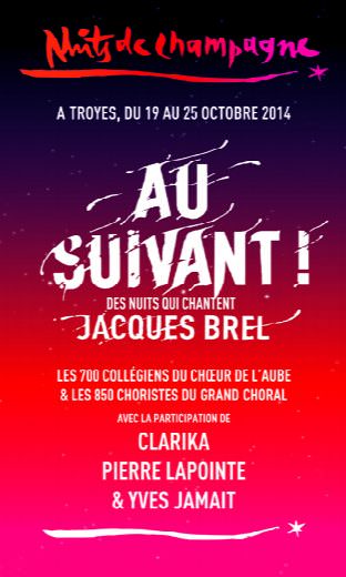 Affiche des Nuits de Champagne 2014