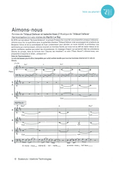 Aperçu de la partition Aimons-nous