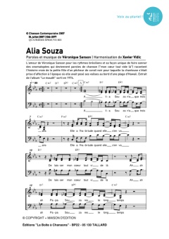 Aperçu de la partition Alia Souza