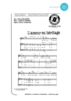 Aperçu de la partition L'amour en héritage