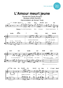 Aperçu de la partition L'amour meurt jeune