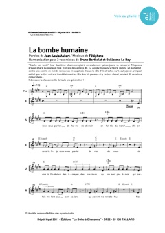 Aperçu de la partition La bombe humaine