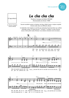 Aperçu de la partition Le cha-cha-cha