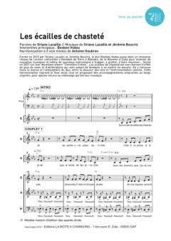 Aperçu de la partition Les écailles de chasteté