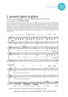 Aperçu de la partition L'ennemi dans la glace