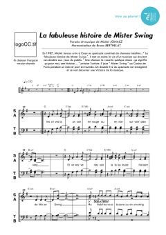 Aperçu de la partition La fabuleuse histoire de Mister Swing