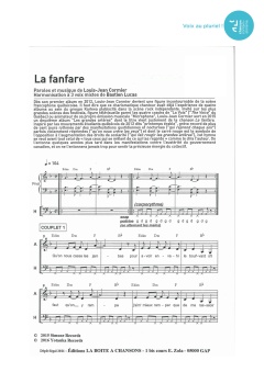 Aperçu de la partition La fanfare