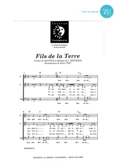 Aperçu de la partition Fils de la terre