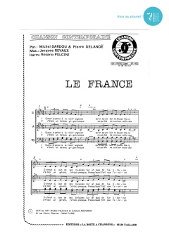 Aperçu de la partition Le France