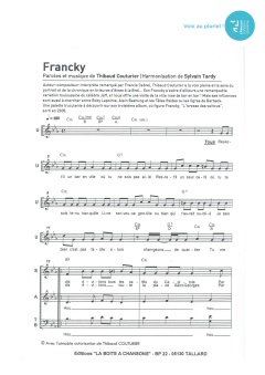 Aperçu de la partition Francky