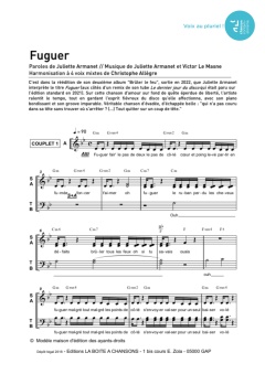 Aperçu de la partition Fuguer