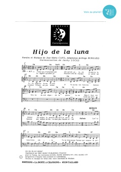 Aperçu de la partition Hijo de la luna