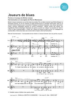 Aperçu de la partition Joueurs de blues