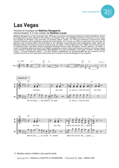 Aperçu de la partition Las Vegas