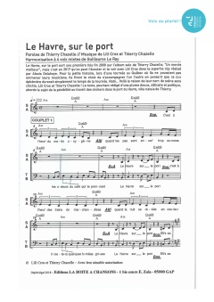 Aperçu de la partition Le Havre sur le port