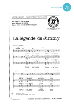 Aperçu de la partition La légende de Jimmy