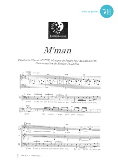 Aperçu de la partition M'man