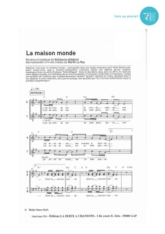 Aperçu de la partition Maison monde