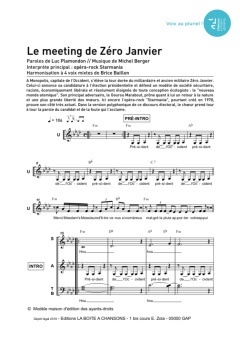 Aperçu de la partition Le meeting de Zéro Janvier