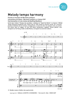 Aperçu de la partition Melody Tempo Harmony