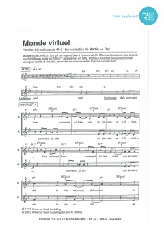 Aperçu de la partition Monde virtuel