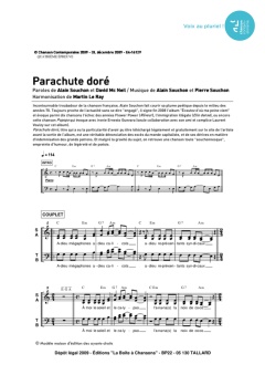 Aperçu de la partition Parachute doré