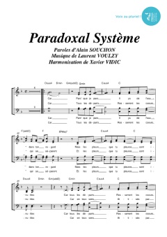 Aperçu de la partition Paradoxal système