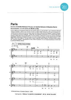 Aperçu de la partition Paris