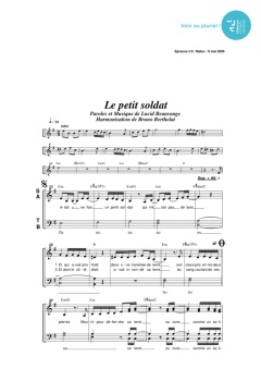 Aperçu de la partition Le petit soldat