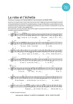 Aperçu de la partition La robe et l'échelle