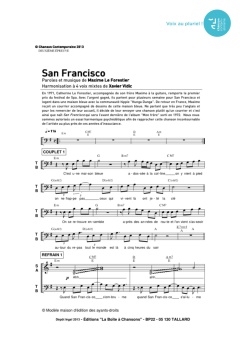 Aperçu de la partition San Francisco