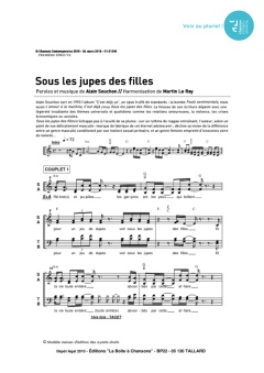 Aperçu de la partition Sous les jupes des filles