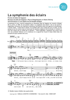 Aperçu de la partition La symphonie des éclairs