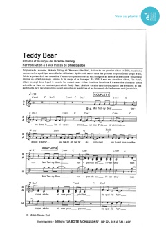Aperçu de la partition Teddy Bear