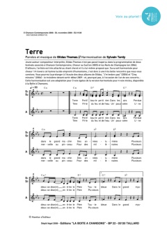 Aperçu de la partition Terre