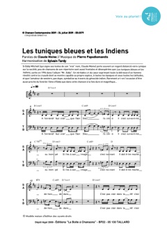 Aperçu de la partition Les tunique bleues et les indiens