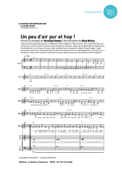 Aperçu de la partition Un peu d'air pur et hop !