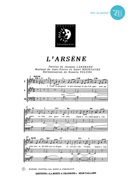 L'Arsène — 4 voix mixtes