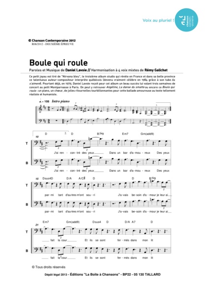 /partitions/Boule qui roule (4vm)-(2005)