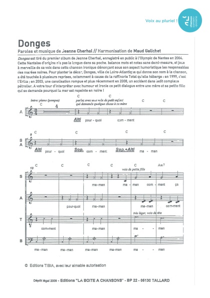 Donges — 4 voix mixtes