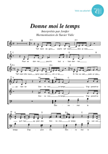 /partitions/Donne moi le temps (4vm)-(2004)