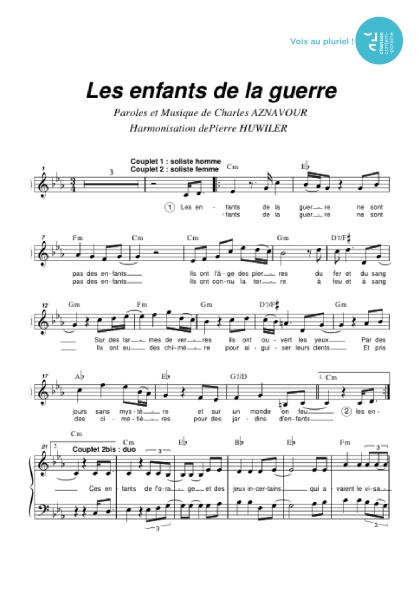 /partitions/Enfants de la guerre (les) (4vm+sol)-(2001)