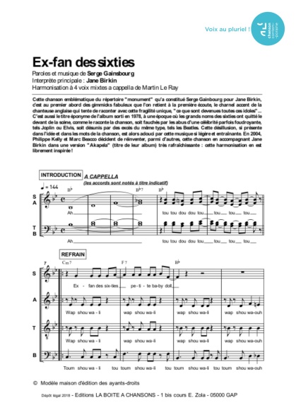 /partitions/Ex-fan des sixties (4vm)-(2018)