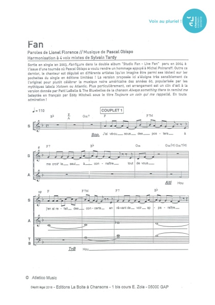Fan — 4 voix mixtes