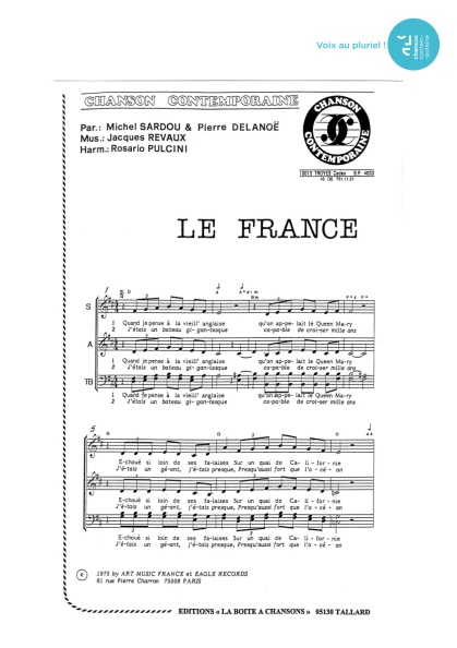 France (le) — 4 voix mixtes
