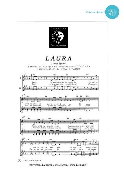 Laura — 3 voix mixtes