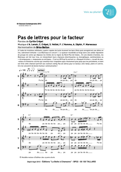 /partitions/Pas de lettres pour le facteur-(2012)